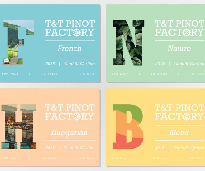 T&T Pinot Factory Label
